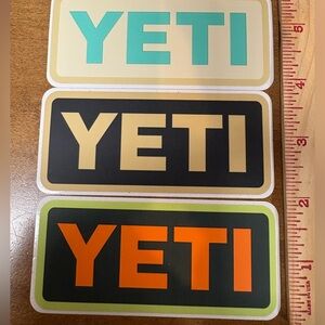 4 YETI Stickers